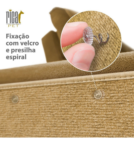 Arranhador De Gato E Protetor De Sofá - 2 Peças - Dir/esq Cor Bege