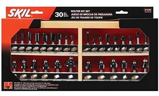 Skil 91030 Carburo Router Bit Set, De 30 Piezas.