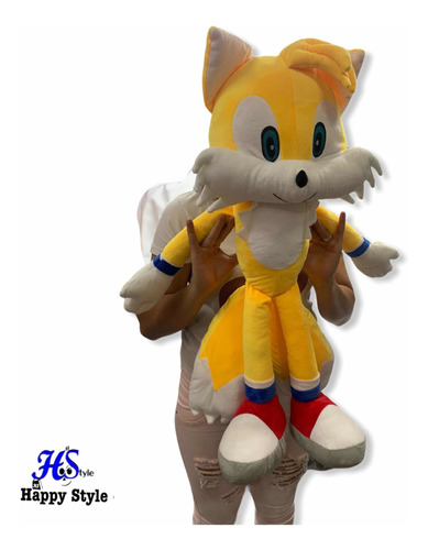  Peluche Grande Tails Sonic Amarillode 80cm Aprox  ( Hstyle)