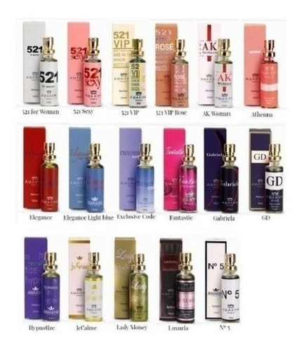 Imagem 1 de 5 de Kit Com 5 Perfumes Para Revenda Amakha Paris - Promoção