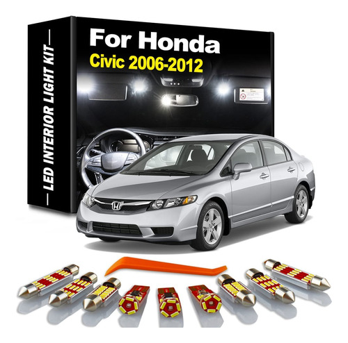 Honda Civic 2006 - 2012 Kit Luces Led Interior Canbus