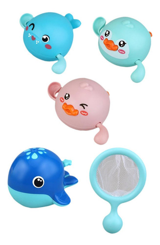 5 Piezas De Juguetes De Bañera De Bebé Dibujos Animados,
