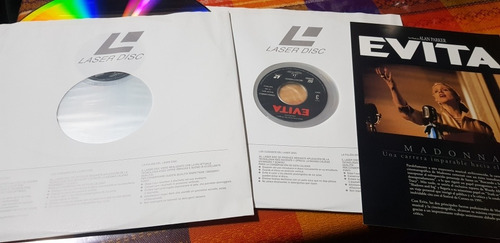 Imagen 3 de 3 de Madonna Evita Disco Laser Doble Para Coleccionistas