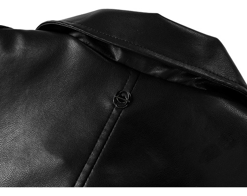 Campera Oreiro Love Biker Simil Cuero Entallada C/ Bolsillos