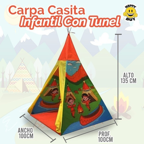 Carpa Casita Tienda India Infantil Niños Nena Nene Juegos