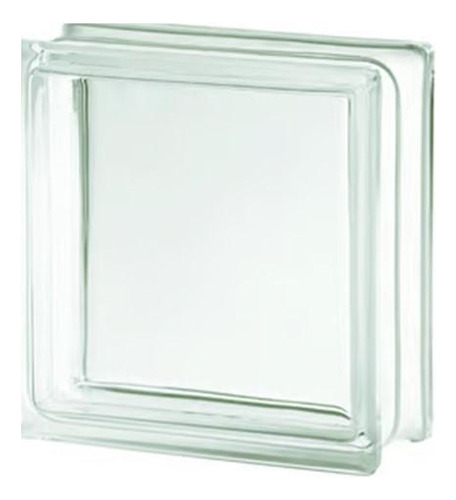 Bloco De Vidro Transparente Liso 19x19x8cm