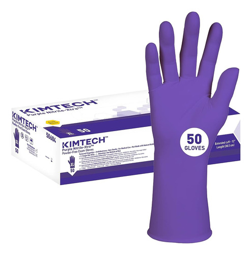 Guantes De Examen Kimtech Purple Nitrile-xtra (50604), 5.9 M