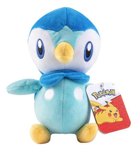 Peluche Pokémon Piplup De 20 Cm, Con Licencia Oficial