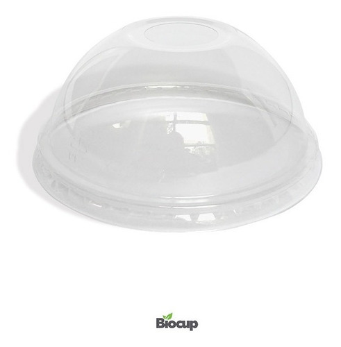 Tapa Domo C/orificio Ecológica Pet Biocup 12oz, Reciclable
