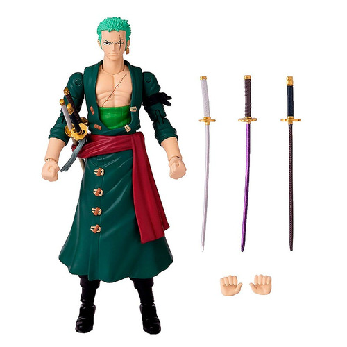 Imagen 2 de 5 de Roronoa Zoro Anime Heroes One Piece Figura 6.5 Bandai