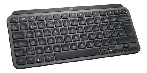 Imagen 2 de 4 de Teclado bluetooth Logitech Master Series MX Keys Mini QWERTY español color grafito con luz blanca
