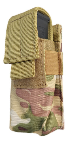Pouch Multiuso Edc Porta Cargador Cinturón Molle Policial Multicam