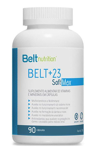 Suplemento Alimentar Belt +23 Soft Max 90 Cápsulas 200mg