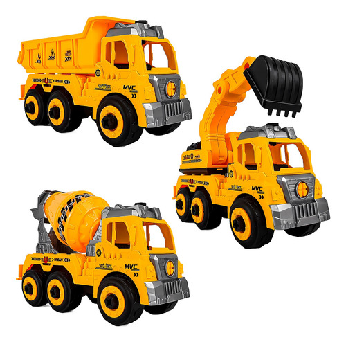 Trator Brinquedo Veículo De Construção Infantil Desmontável