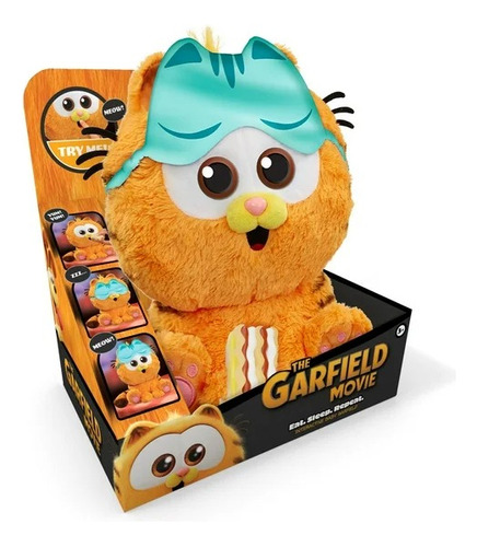 Garfield: Peluche Interactivo Animagic Baby Garfield De 28cm