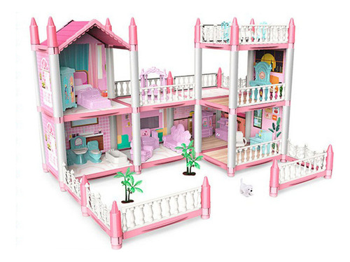 Mz Juguete For Niñas Estilo Princess Dolls House In Diy