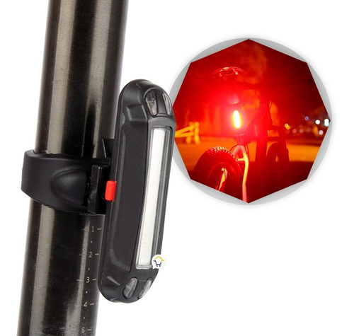 Stop Bicicleta Recargable Luz Led Impermeable Ciclismo Of399