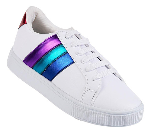 Tenis Mujer Casual Blanco Stfashion 08703803