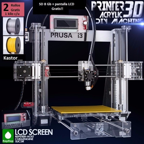 Impresora 3d Reprap Prusa I3 Quality High Precision + Bonus