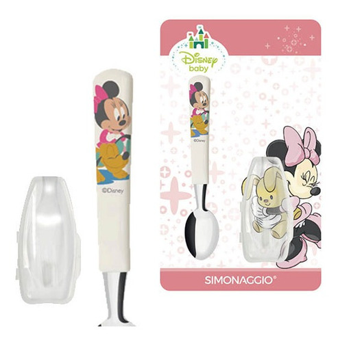 Cuchara Para Bebe Disney Baby Minnie Acero Inox Con Estuche