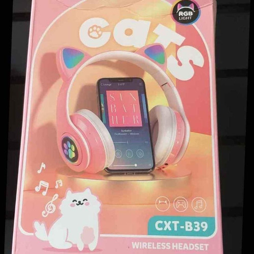 Auriculares Inalámbricos B39 Para Niños, Cascos Con Orejas