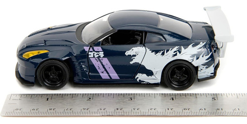 Jada Hollywood Monta Un Nissan Gt-r 2009 Fundido A Escala 1