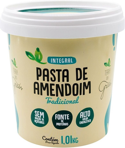 Pasta D Amendoim 100% Natural Zero 0 Açúcar Lactose  Glúten 