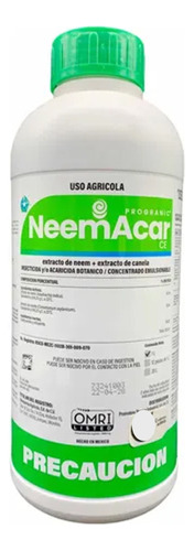 Neemacar Insecticida Organico Aceite Neem Y Canela Caja 12 L