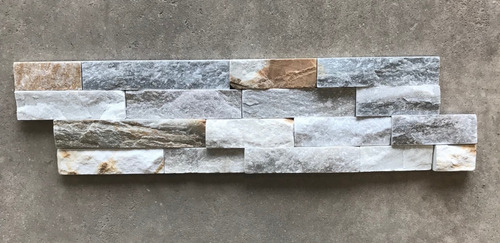 Imagen 2 de 4 de Revestimiento En Paneles De Piedra - Beige - 15 X 55 Cm