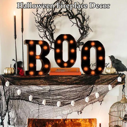 Decoración De Halloween Con Forma De Carpa Led Con Letras Il