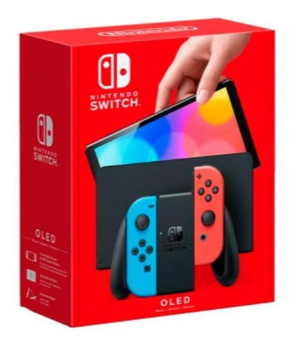 Imagem 3 de 3 de Console Nintendo Switch 64 Gb Oled - Neon