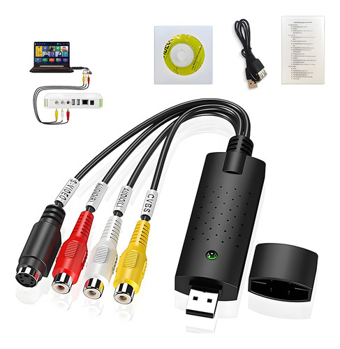 Tarjeta Captura Easycap Video Y Audio Rca Usb2.0 Para Win8/9