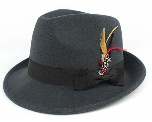 Sombrero Fedora Similar A La Lana Sombrero De Fieltro Sombre