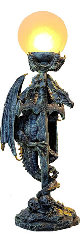 Gótico Medieval Mítico Guardián   De Oro Dragón Esp...