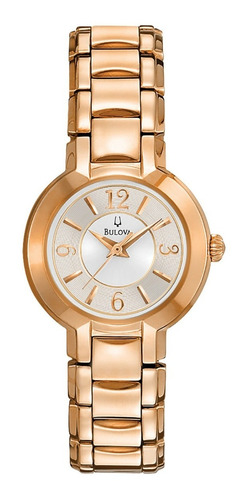 Reloj Bulova 97l122 Acero Rose Dama Agente Oficial