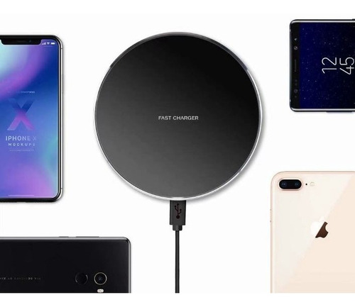 Imagen 2 de 4 de Cargador Inalámbrico Qi Wireless Carga Rápida.