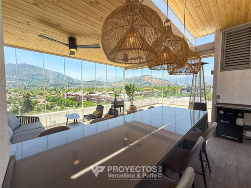 Exquisito Penthouse Con Azotea Venta De 3 Dorm. En Vitacura
