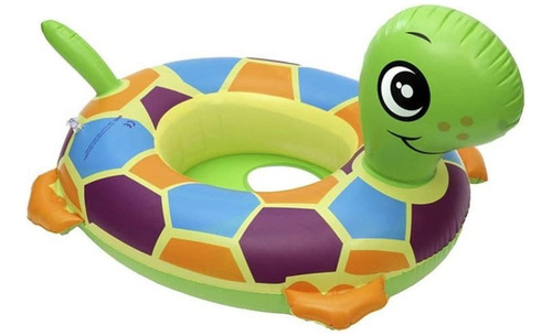 Flotador Aro Salvavida Inflable Diseño Tortuga  65 Cm Niños