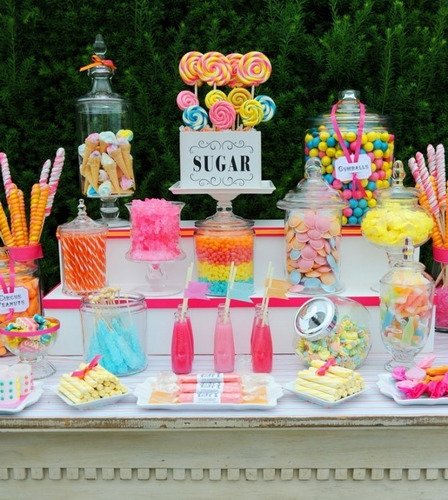 Combo Candy Bar, Golosinas Por Color **mesa Dulce**