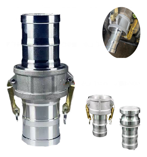 Conexión Rápida Motobomba Aluminio 2 Pulgadas Hembra Y Macho