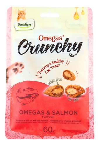 Cats Treat Galleta Rellena Omegas Y Salmon Cunchy 60g