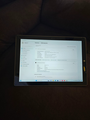 Microsoft Surface Pro 3 Corei5 4ta 4ram 128gb Windows Plateado (Usado)