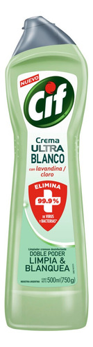 Limpiador Cif Ultra Blanco sin fragancia en crema 500ml
