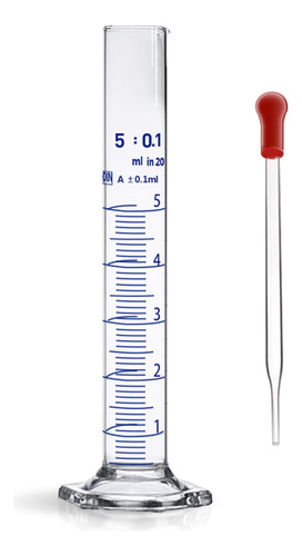 Cilindro Graduado De Vidrio Grueso Medición De Líquid...
