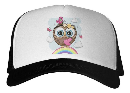 Gorra Owl Buho Lechuza Arcoiris Dibujo Diseño