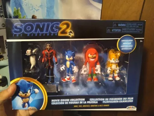 Bonecos Sonic Hedgehog Movie 2 Originais Importado Kit 4 Art - R$ 395