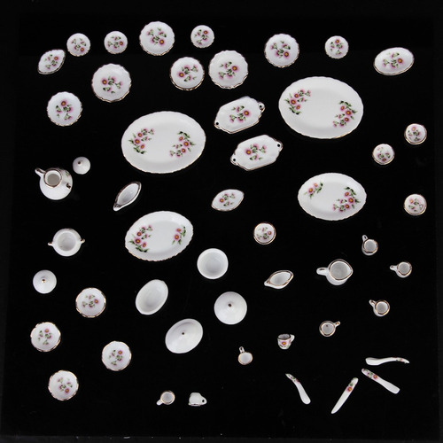 50 Piezas De En Miniatura, Vajilla De , De Té, , Taza, Rosa
