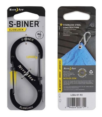 Imagen 1 de 2 de Mosquetón S-biner® Slidelock® #4 - Black