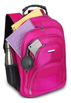 Comprar Mochila Bolsa Notebook Masculina Feminina Impermeável Resistente Reforçada Grande Executiva Escolar Viagem Faculdade Cor Rosa Mochilândia