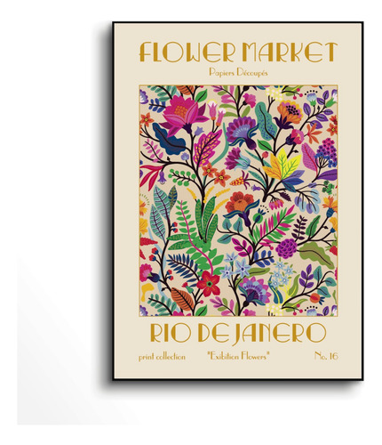 Cuadro - Flower Market - Río De Janeiro - 30x45